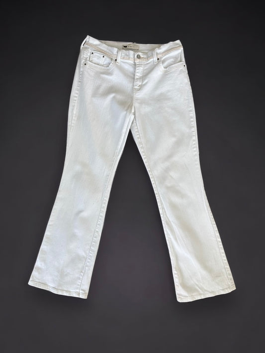 Levi White Flared Jeans