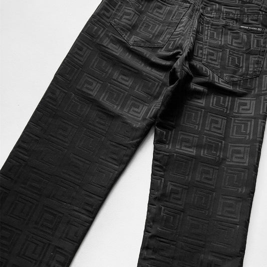 Versace Monogram Black Jeans