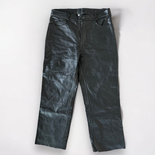 Leather Baggy Pants